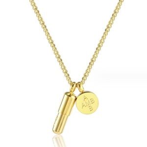Openable Pill Capsule Pendant Necklace 18K Gold Plated Minimal Chic Jewelry